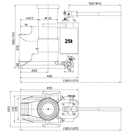 Podnosnik hydrauliczny slupkowy 25T.webp
