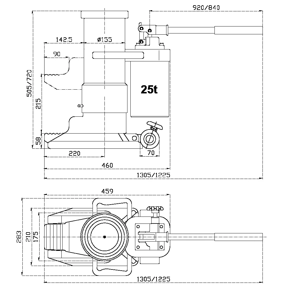 Podnosnik hydrauliczny slupkowy 25T.webp